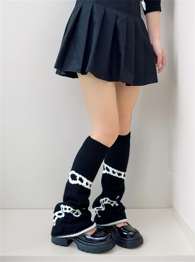 Insdark Goth Leg Warmers for Women Rave Cute Y2k Harajuku Punk Scenecore Alt Emo - Image 5